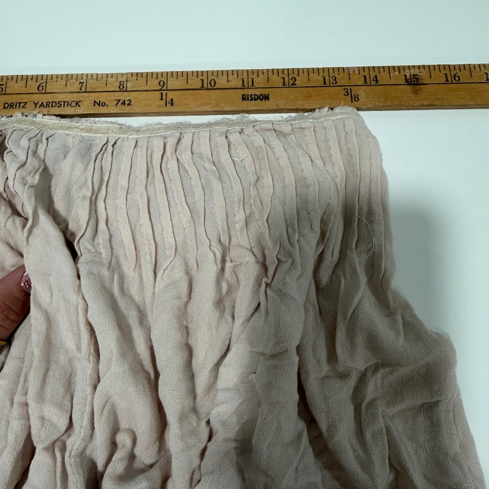 POL Pink Textured Gauze Pleated Shorts Boho Trim JFP45 Small - Picture 6 of 7